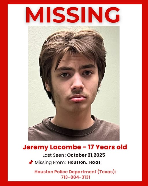 Jeremy Lacombe Missing Authorities and Family Plead for Help Locating 17-Year-Old Houston Teen