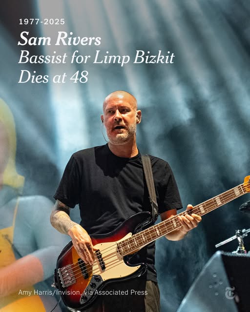 Sam Rivers Death and Obituary Founding Bassist of Limp Bizkit, Dies at 48