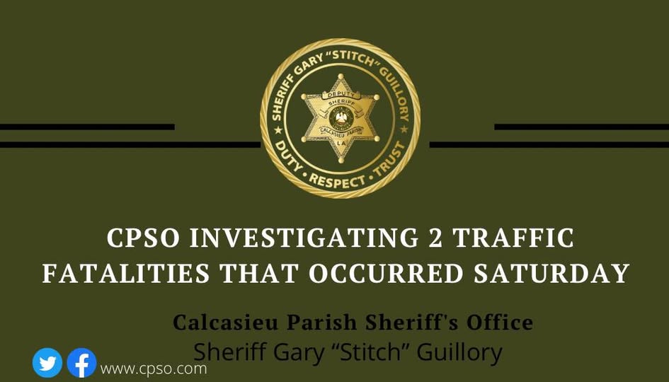 Two Men Killed in Separate Vehicle and ATV Crashes in Calcasieu Parish, CPSO Reports